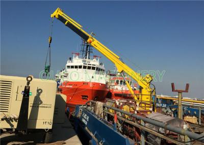 China Steel Structure Offshore Pedestal Crane , 30m Pedestal Hydraulic Boom Crane for sale