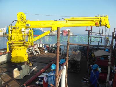 China Long Life Marine Vessel Extension Telescopic Boom Crane , Telescoping Boom Crane for sale