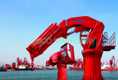 China Shipside Dock Folding Telescopic Boom Crane Hydraulic Reliable Designs for sale