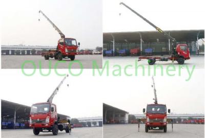 China Loading Cargoes Truck Mounted Boom Crane , Stiff And Telescopic Knuckle Boom Crane for sale