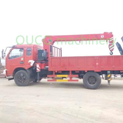 China Mobile Hydraulic Telescopic Crane With Outrigger , Truck Mounted Jib Crane for sale