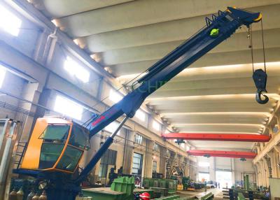 China Fixed Telescopic Lattice Boom Marine Hydraulic Crane for sale