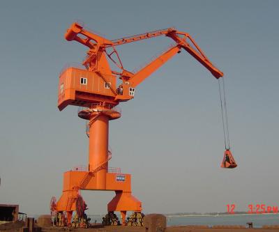 China 160kw 20T los 30M Cargo Lifting Harbour Crane For Vessel en venta