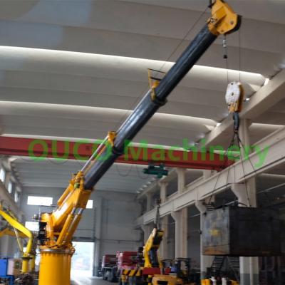 China 8t Telescopic Adjusting Boom Hydraulic Deck Crane 15m for sale