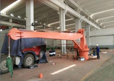 China 9m Radius Hydraulic Stiff Boom Marine Crane For Ship Pedestal for sale