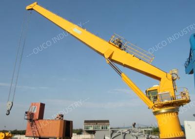 China 360 Degree Slewing Ship Deck Crane Pedestal Straight Boom for sale