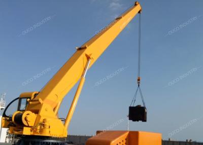 China Mobile Ship Deck Crane Stiff Boom CCS Certification with Custom Cab for sale