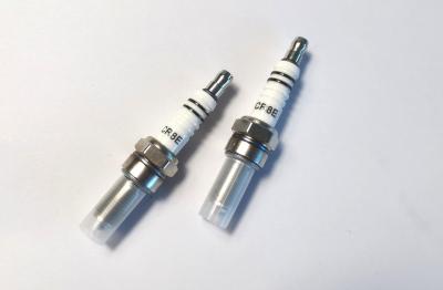 China Tricycle Motorcycle Engine Parts Spark Plugs CR8E Black / Whtie / Orange Colors Available for sale