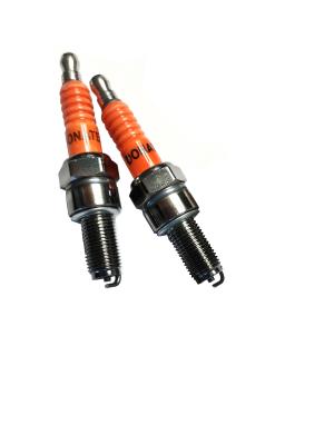 China Motorcycle / Tricycle Engine Spark Plugs CR8E Black / Whtie / Orange Colors Available for sale