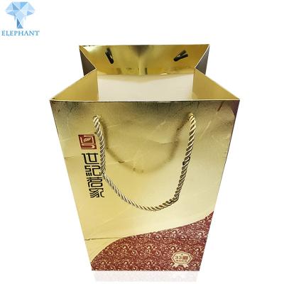 China Plain 38×27×10cm Gift Bags With Handles CDR PDF Format for sale