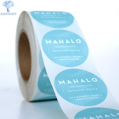 China Peelable Hot Stamping Printed Self Adhesive Labels On A Roll for sale