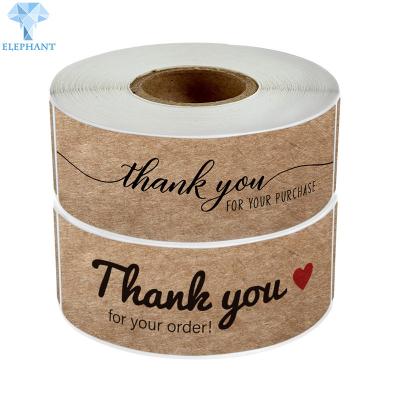 China Synthetic Kraft Paper Printed Self Adhesive Labels On A Roll for sale