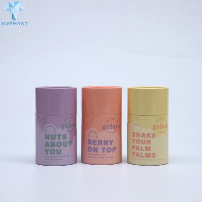 China Recyclable Tea Coffee Kraft Tubes Packaging Brown CMYK Printing for sale