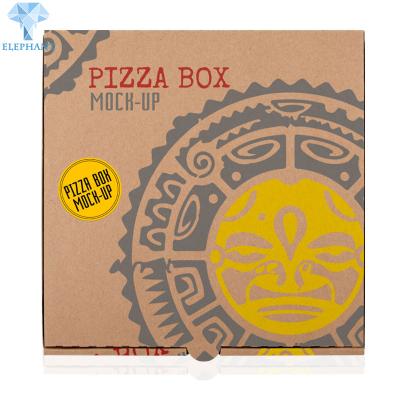 China Motorcycle Custom Printing Cheap Logo UniqUe Take AwAy Personalized Pizza Corrugated Shipping Boxes for sale