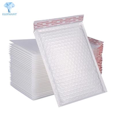China Disposable 4C Printing White Poly Bubble Mailers 6x10'' Eco Friendly for sale
