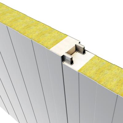 China 75mm 80mm 200mm Sandwich Panel Rockwool For Warehouse for sale