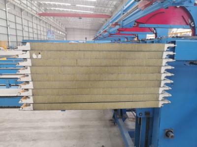 Cina Impermeabilizzi lo strato dell'isolamento del pannello a sandwich di lana di roccia 50mm PUF per la parete del tetto in vendita