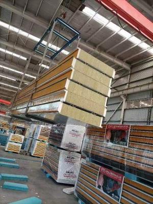 China Fireproof Innovative Technology Rockwool Sandwich Panel For Outdoor Office en venta