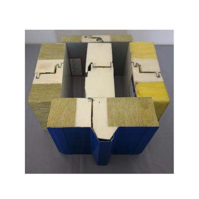 China 64kg/M3 150mm Glasswool Sandwich Panel Customized Length for sale