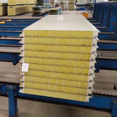 China Customized Building Glasswool Sandwich Panel Insulation 1000mm Width à venda