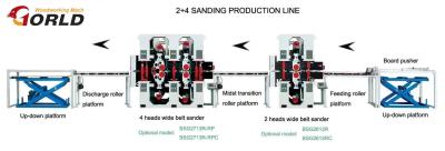 China 2+4 Double-Side Sanding Production Line for sale