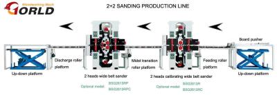 China 2+2 Double-Side Sanding Production Line for sale
