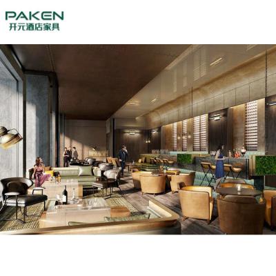 China Sitio de lujo Sofa Plywood Core de Hilton Hotel Lobby Furniture Living en venta