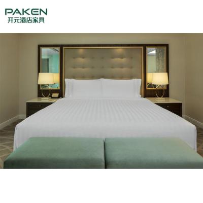 China Conjuntos de dormitorio de madera sólidos de cinco estrellas modificados para requisitos particulares del hotel en venta