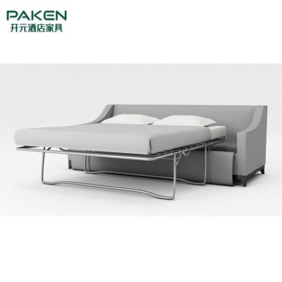 China Three Two Seater Sofa Bed With Folding Metal Frame for sale