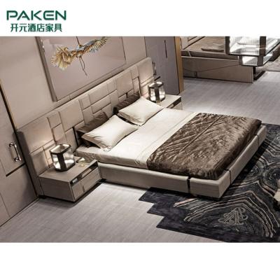 China Personalize a cama luxuosa de Furniture&Modern do quarto luxuoso da mobília da casa de campo à venda