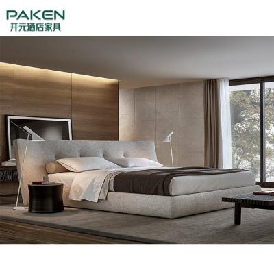 中国 普及した設計簡潔な様式のベッド現代別荘の家具の寝室の家具をカスタマイズするため 販売のため