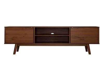 China Villa Living Room Wooden TV Stand With Drawers Walnut Color Fancy Luxury for sale