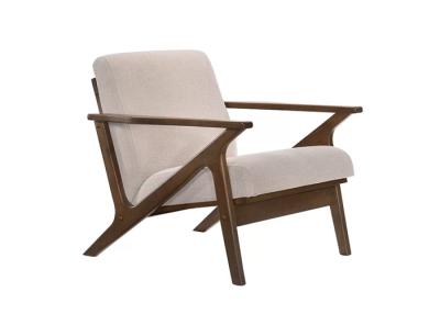 Chine Sofa simple de fauteuil de meubles antiques de style moderne en bois en caoutchouc solide de la moitié du siècle à vendre