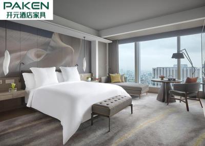 China Quatro mobília padrão do quarto do lazer da estrela do hotel cinco da estação nenhuns projeto Gray Style da cabeceira à venda