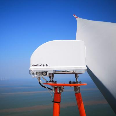 China Detecção clara e velocidade do vento de agrupamento 70m/S da sobrevivência do vento do lidar do Ldv Doppler à venda