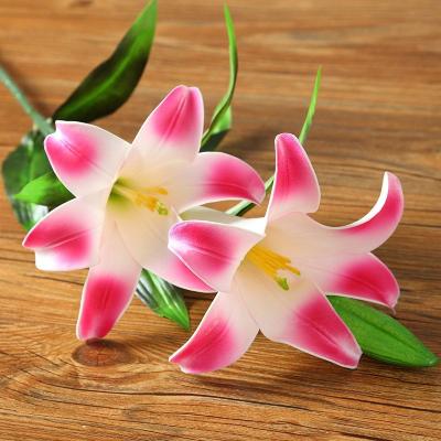 China Personalised Preserved Fresh Flowers Silk Stargazer Lily Home Furnishings for sale