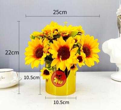Κίνα ODM Διατηρημένα φρέσκα λουλούδια Στεγασμένα λουλούδια ηλιόλουστων μπουκέτα στολίδια προς πώληση