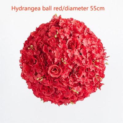 China Silk Hydrangea Peony Topiary Flower Balls Artificial Pomanders for sale