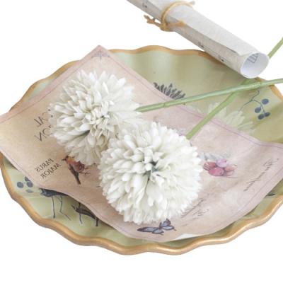 China 28CM Flor de Crisântemo Artificial Flor de Bola Casamento à venda
