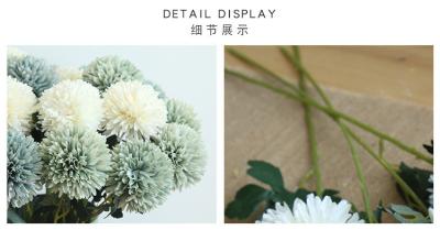 China OEM Fake Flower Bouquet Home Decoration White Chrysanthemum Artificial for sale