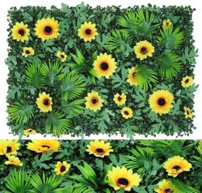 China Estética de exterior Bouquet de Daisy artificial Falsos painéis de parede florais à venda