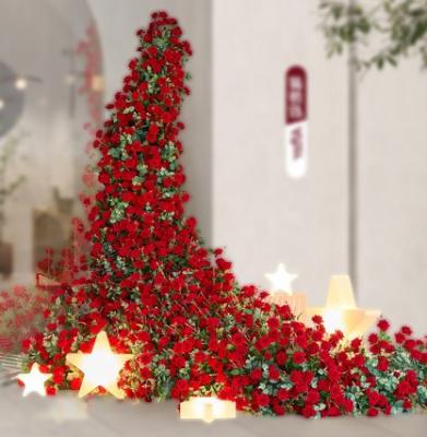 Китай Шелковая гортензия роза искусственный цветок фон Стенный уголок Сцена продается