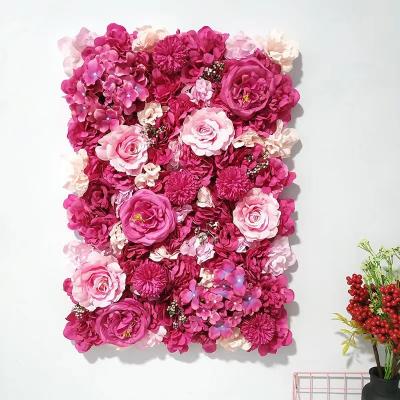 China ODM Artificial Flower Wall Panels Grid Lightweight 330gram for sale