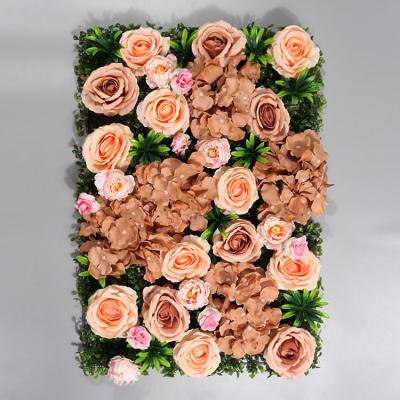 China Hortênsia realista Panéis de parede de flores artificiais Festivais Decoração A prova de intempéries à venda