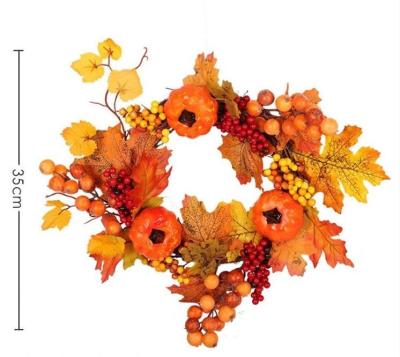 China Fall Simulated Artificial Funeral Wreaths Flowers 50cm 70cm for sale