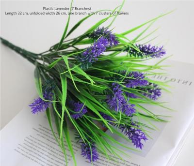 China Lavender Artificial Plastic Flowers Faux Hyacinth Stems customized for sale