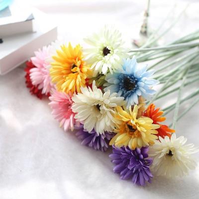 China Commercial Gerbera Daisies Artificial Plastic Flowers Fresh Pastoral Style for sale