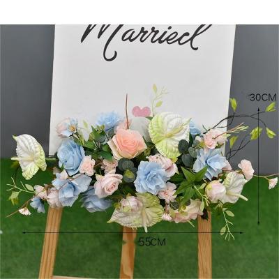 China Artistic Fake Wedding Flowers Plastic Roses Bulk Simulation Bouquet for sale