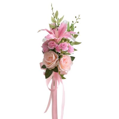 China Alegria Falsos Bouquet de Pioia de Seda Flor de Casamento Personalizado à venda