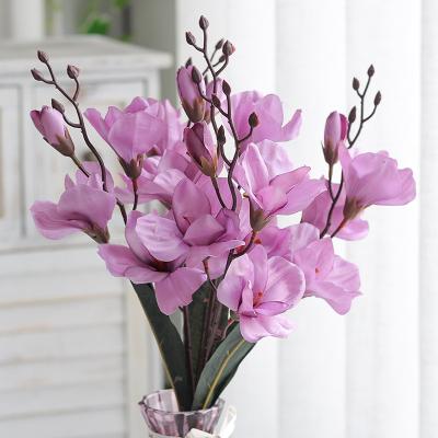 China Indoor Fake Silk Magnolia Flowers Home Decoration 40x35cm for sale